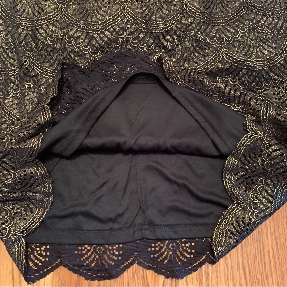 Miami Lace Overlay Metallic Dress - Picture 8 of 13